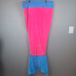 Pink and Blue Mermaid Tail Wearable Fleece Blanket Sleeping Bag Adult Loungewear